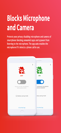 Android application Do Not Spy - Mic and Camera screenshort