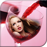 Wine Glass Photo Frame icon