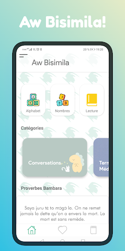 Android application Dɔnniya - Apprendre le bambara screenshort