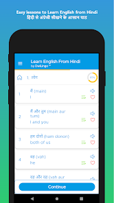 Learn English from Hindi 3.0.0 APK + Mod (Unlimited money) إلى عن على ذكري المظهر