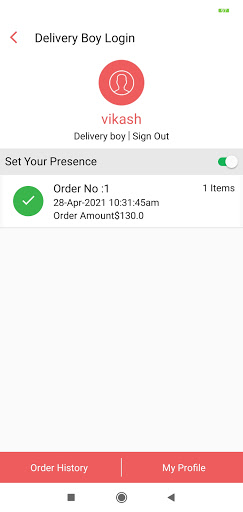 HappyFood Delivery Screen 2