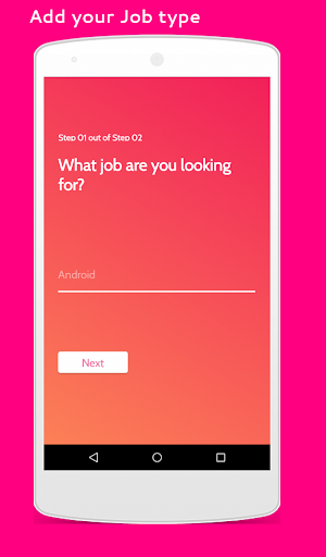 Online job search(gigbites) Screen 2
