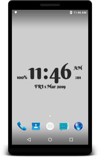 Digital Clock live wallpaper Screen 2