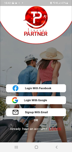 Travel Partner: Social Network Screen 2