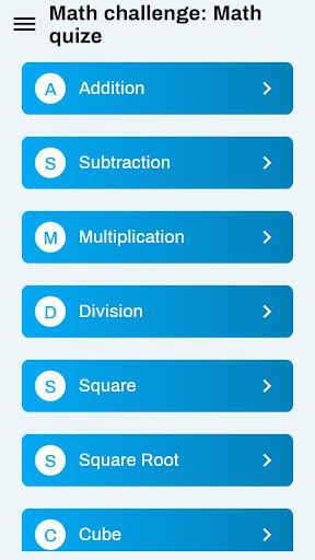 Android application Math learn: Brain challenge screenshort