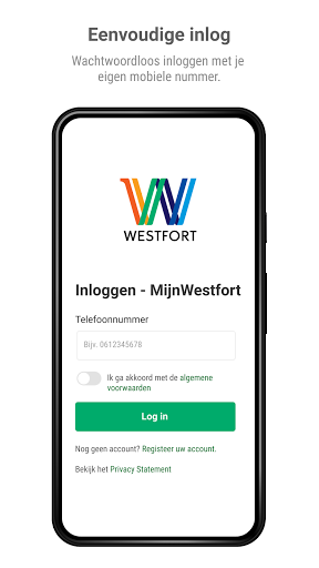 Android application MijnWestfort screenshort