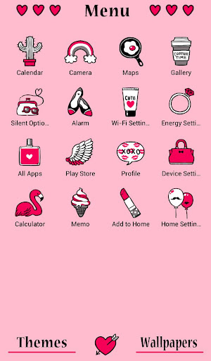 Heart Snap Theme Screen 2