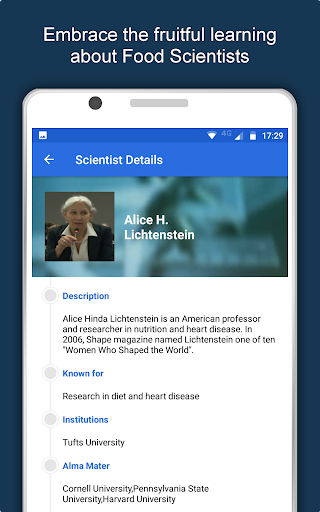 Screenshot of Food Science & Nutrition App