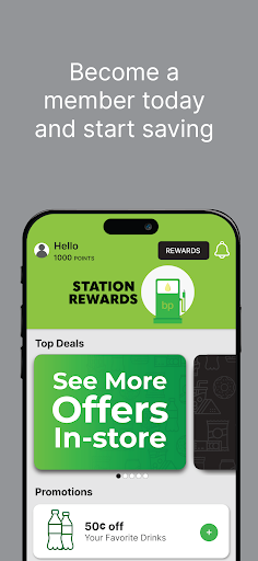 Android application Station Rewards screenshort