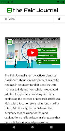 Android application the Fair Journal screenshort