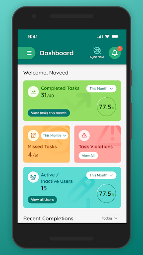 Android application MySupplyLive screenshort