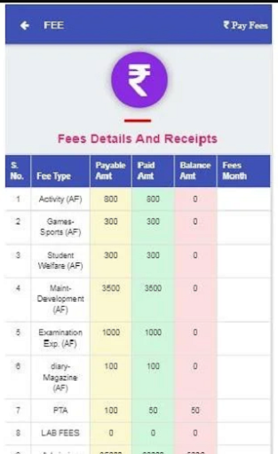 Android application Sanskar The Smart School screenshort