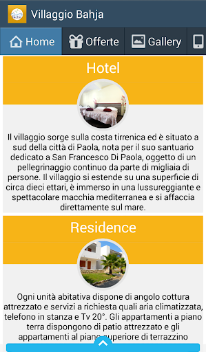 Android application Villaggio Bahja screenshort
