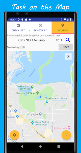 Widget TaskList Map & Schedule Screen 3