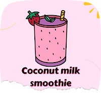 Coconut milk smoothie