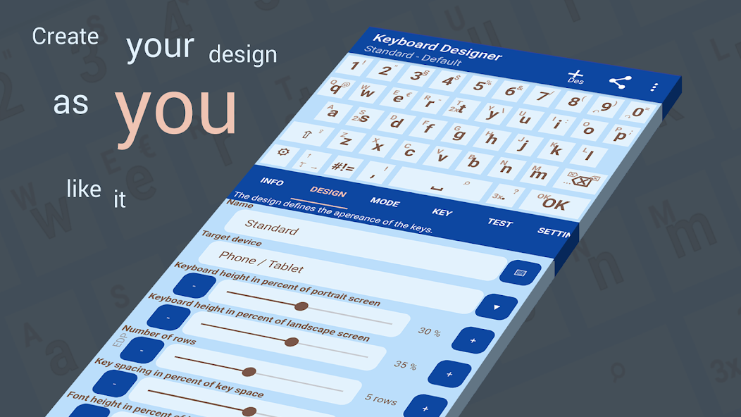 Keyboard Designer: Keyboard 5.4.1 APK + Мод (Unlimited money) за Android