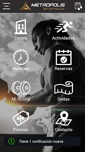 Android application Metrópolis Sport Club screenshort