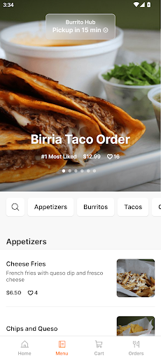 Burrito Hub Screen 2