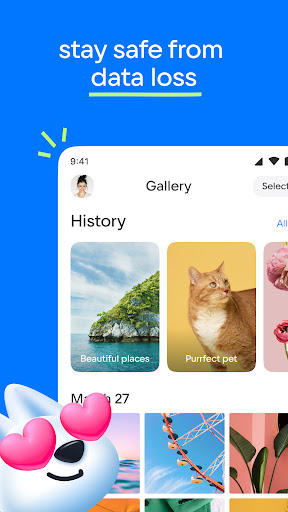 Screenshot of Cloud: Video, photo storage