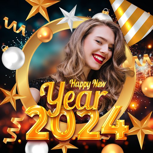 New Year Photo Frame 2024 logo