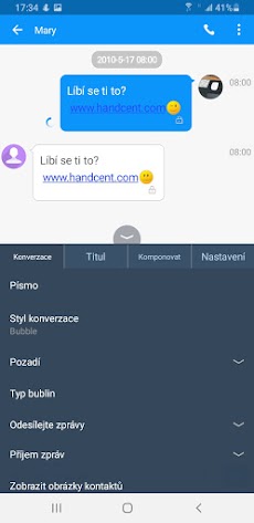 Handcent SMS Czech Language Paのおすすめ画像2