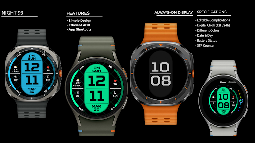 Night 93 - watch face screenshot 14