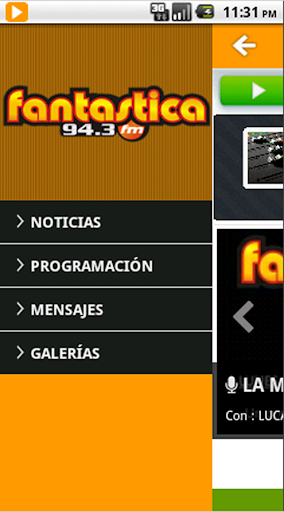 FM Fantastica 94.3 Mhz Screen 2