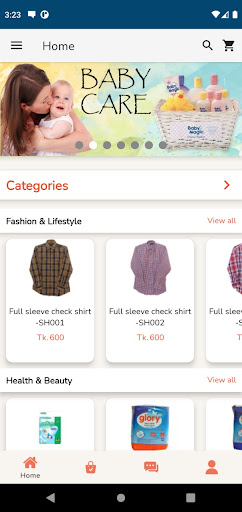 Android application Alif Mart screenshort