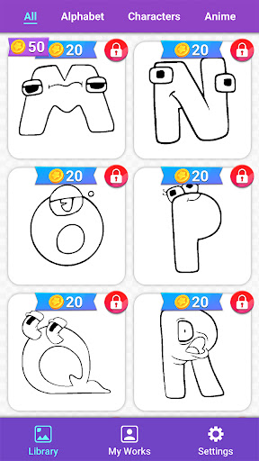 Alphabet Lore Coloring