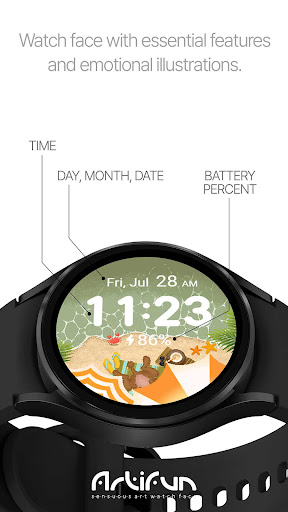 artifun.beach.watchface Screen 2