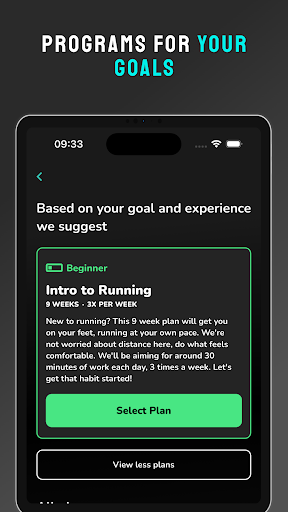Screenshot of Start Running: Treadmill Coach