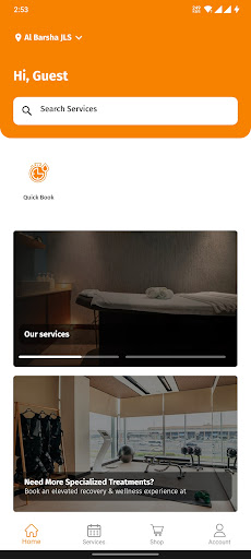 Android application Jazz Lounge Spa screenshort