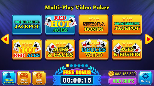 Video Poker Games - Multi Hand 15