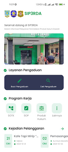 Android application SIPERDA screenshort