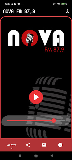 Android application Nova FM 87,9 Iraceminha-SC screenshort