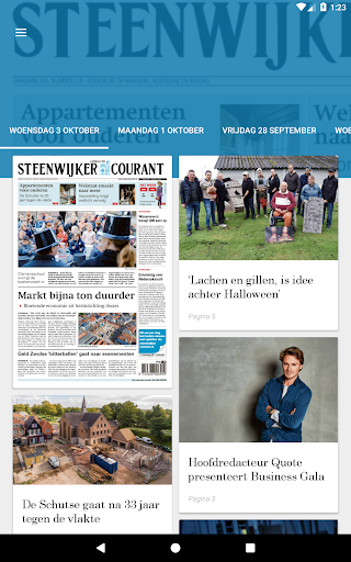 Android application Steenwijker Courant digitale k screenshort