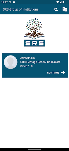 SRS Group of Institutions Screen 2