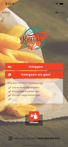 Android application Frituur Kenny screenshort