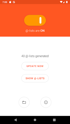 Android application Auto Playlist screenshort