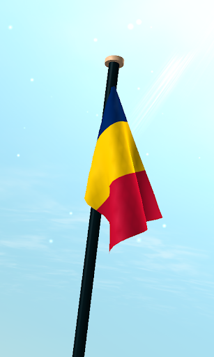 Chad Flag 3D Live Wallpaper Screen 3