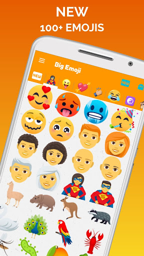 Big Emoji, большие смайлы, стикеры для WhatsApp