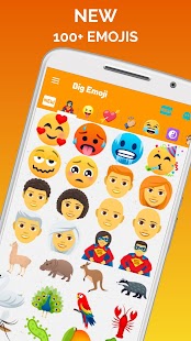 Big Emoji, large emojis, stickers for WhatsApp Screenshot