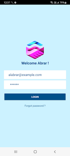 Android application Abrar POS screenshort