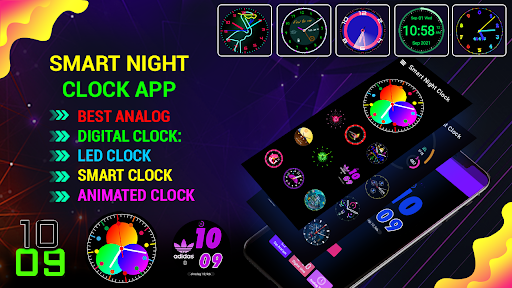 AOD Night Clock - Smart Watch Neon Clock Widget