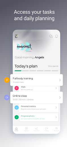 bodyONE Android App Screenshot 1