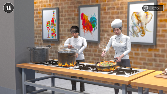 مدير مطعم الشيف الافتراضية – ألعاب الطبخ 2