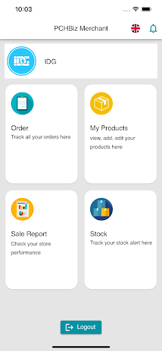 Android application PCHBiz Merchant screenshort
