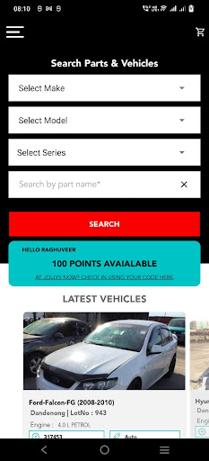 Jollys Auto Parts Screen 2