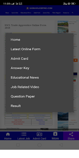 Sarkarijobfind Sarkari Result