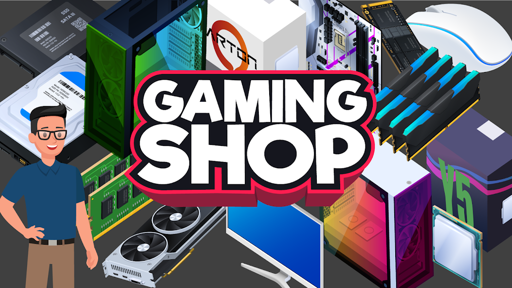 Gaming Shop Tycoon: Idle Game 1.0.10.10 APK + Mod (Unlimited money / Infinite / Unlimited) for Android